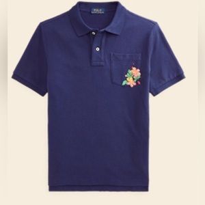 Ralph Lauren Polo Boy’s “Cobalt Floral Logo” shirt. Size:L/G (14-16)